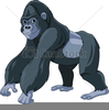 Cartoon Gorilla Clipart Image