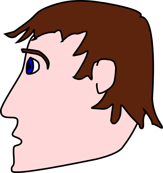 Head Man Side Clip Art at Clker.com - vector clip art online, royalty