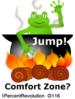 116 Frog Comfort Zone  Clip Art