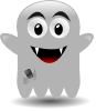 Ghost With A Cellephone Clip Art