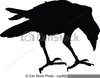 Silhouette Raven Clipart Image
