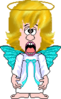 Crossed Eyed Angel Clip Art