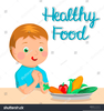 Person Eating Food Clipart Image