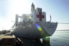 Military Sealift Command Hospital Ship Usns Comfort (t-ah 20) Pier Side At Her First Port-of-call At Naval Station Rota Image