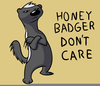 Honey Badger Clipart Image