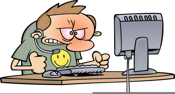 Free Clipart Frustrated Person At Computer | Free Images at Clker.com -  vector clip art online, royalty free & public domain