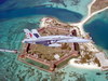 F-18c Over Fort Jefferson National Monument Image