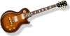 Guitar With Flametop Finish Clip Art