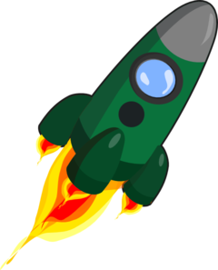 Green Rocket Clip Art