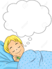 Boy Dreaming Clipart Image
