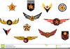 Military Badges Clipart Image
