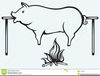 Clipart Of A Pig Roast Image
