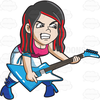 Clipart Rock Star Guitar Image