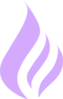 Blue Flame Simple Purple Clip Art