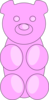 Gummy Bear Pink Clip Art