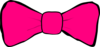 Hot Pink Bow Clip Art