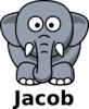 Jacob The Elephant Clip Art