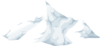 Alpine Landscape Cone Top Snow Clip Art