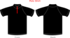 Polo Shirt Black With Zipper Clip Art