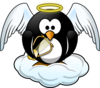 Heavenly Penguin Clip Art