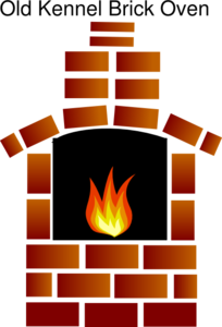 Brick Oven With Flame Clip Art