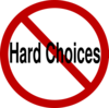 No Hard Choices Clip Art