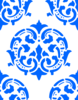 Victorian Pattern Blue Clip Art