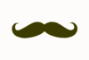Olive Mustache Clip Art