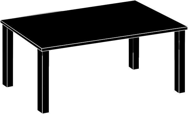 Black Table Clip Art at Clker.com - vector clip art online, royalty