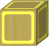 Block Plain Yellow Clip Art