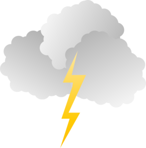 Clouds And Lightning Clip Art