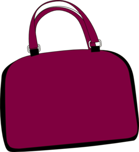 Purple Bag Clip Art
