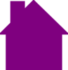 House Logo Purple Clip Art
