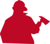 Fire Fighter Logo Clip Art