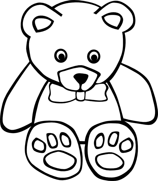 Teddy Bear Outline 3