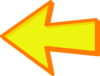 Yellow Arrow Orange Left Clip Art