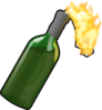 Bottle With Flame Clip Art