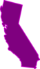 Purple California State Clip Art