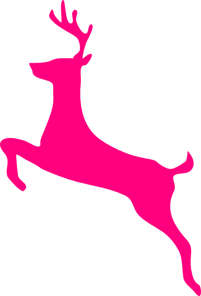 Pink Deer Clip Art at Clker.com - vector clip art online, royalty free
