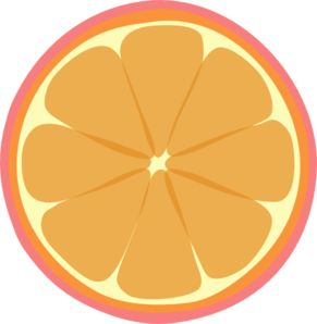 Pinkorangeborder Tangerine Clip Art