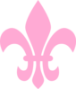 Pink Fleur De Lis Clip Art