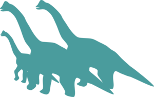 Brontosaurus Family Of 3 Clip Art