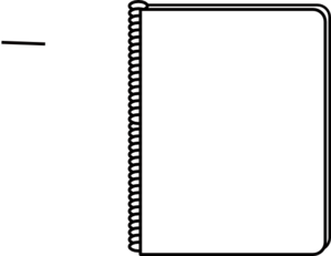 Notebook White Clip Art