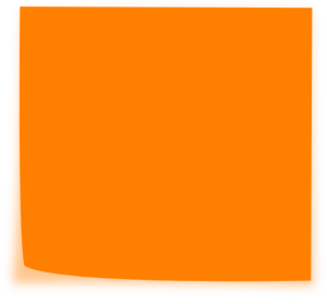 Orange Sticky Clip Art