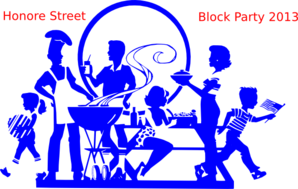 Honore Street Block Party Clip Art