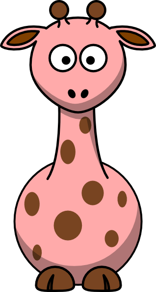 Pink Giraffe Clip Art at Clker.com - vector clip art online, royalty