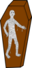 Mummy In A Coffin Clip Art