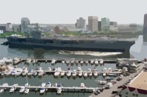 Uss Roosevelt - Transit To The Shipyards Clip Art