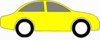 Yellow Sedan 2 Clip Art