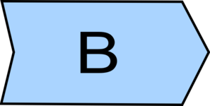 Arrow With An B Blue Clip Art